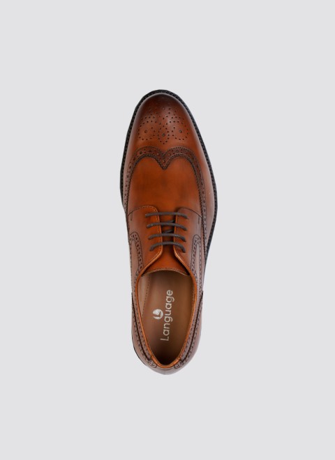 Language Men Tan Formal Brogue (SKU: 194-1333-23-40)