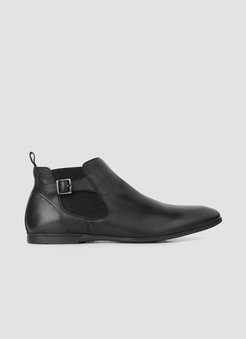 Language Men Black Formal Boots (SKU: 194-1400-11-40)