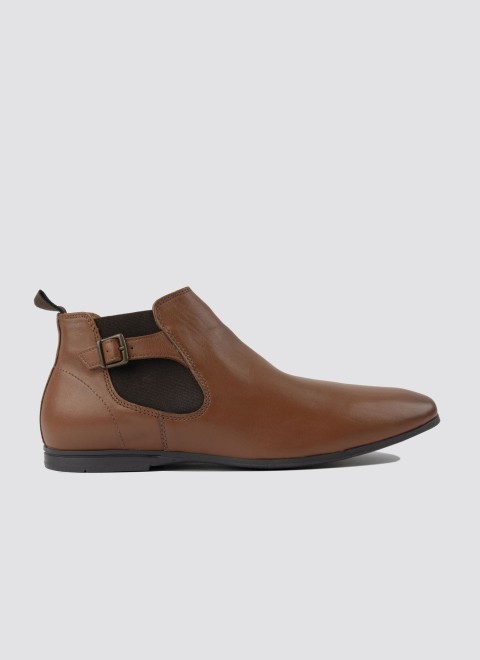 Language Men Tan Formal Boots (SKU: 194-1400-23-40)