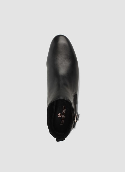 Language Men Black Formal Boots (SKU: 194-1400-11-40)