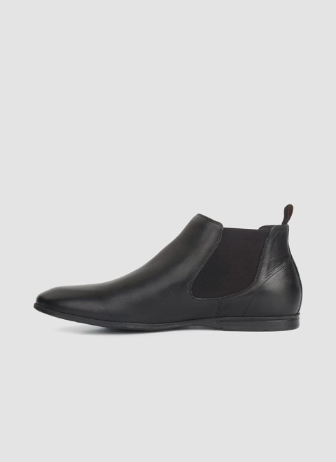 Language Men Black Formal Boots (SKU: 194-1400-11-40)