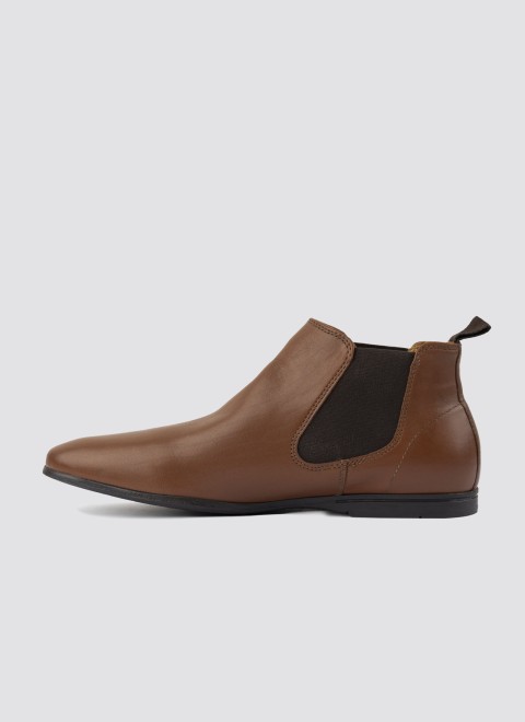 Language Men Tan Formal Boots (SKU: 194-1400-23-40)