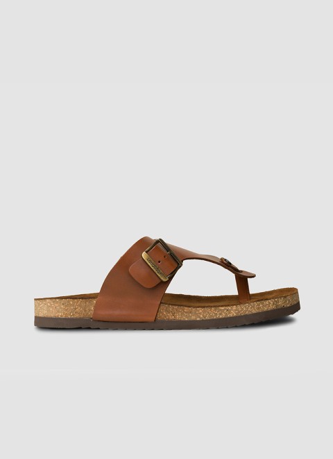 Language Men Tan Casual Slippers (SKU: 194-1501-23-40)