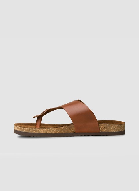 Language Men Tan Casual Slippers (SKU: 194-1501-23-40)