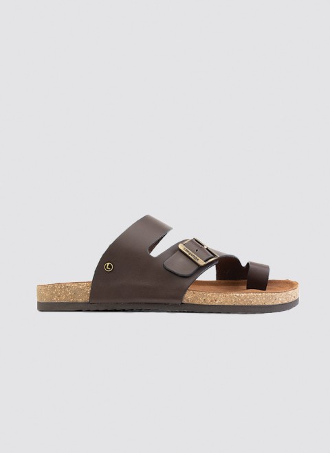 Language Men Brown Casual Slippers (SKU: 194-1503-12-40)