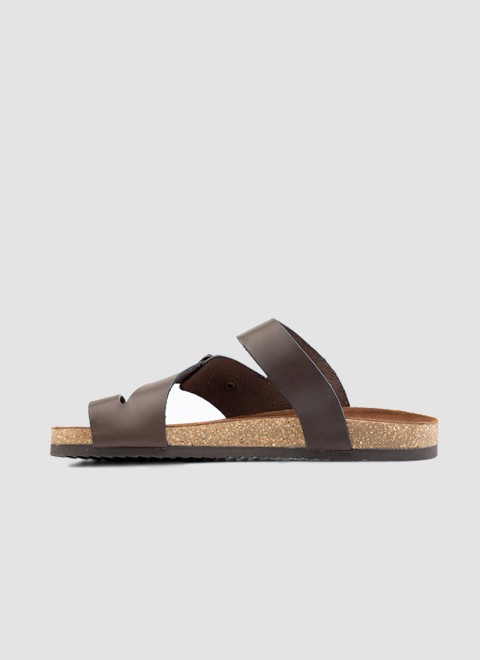 Language Men Brown Casual Slippers (SKU: 194-1503-12-40)