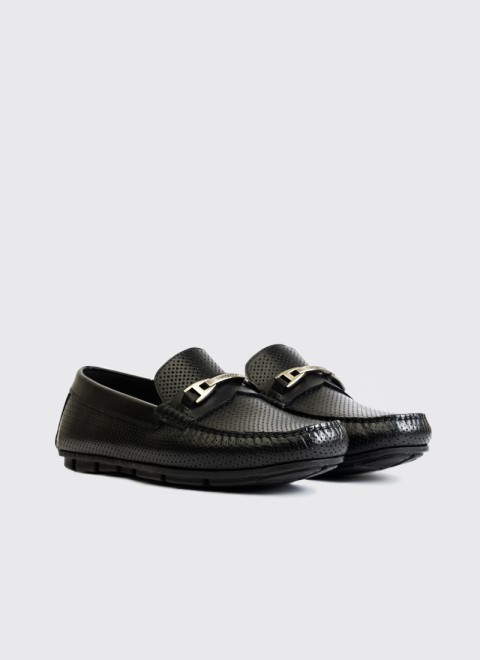 Language Men Black Casual Loafers