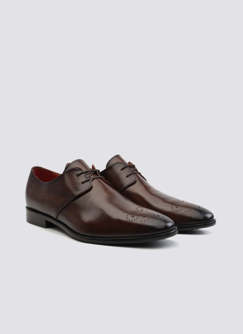 Language Men Brown Formal Lace Up