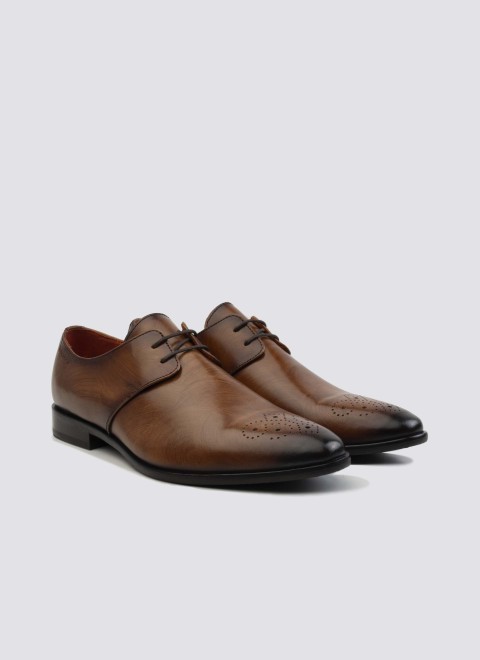 Language Men Tan Formal Lace Up