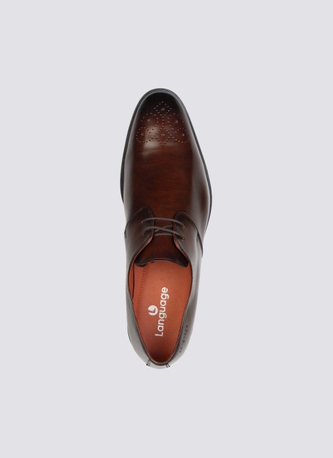 Language Men Brown Formal Lace Up (SKU: 194-1813-12-41)