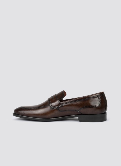 Language Men Brown Formal Moccasin (SKU: 194-1815-12-40)