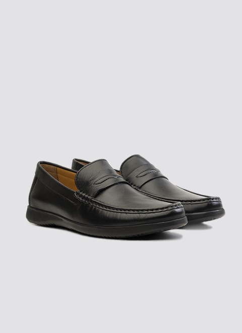 Language Men Black Casual Loafers
