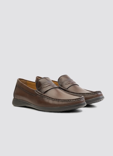Language Men Brown Casual Loafers