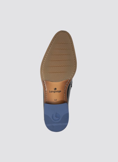 Language Men Black Formal Moccasin (SKU: 194-2080-11-41) Language Men Black Formal Moccasin (SKU: 194-2080-11-41)