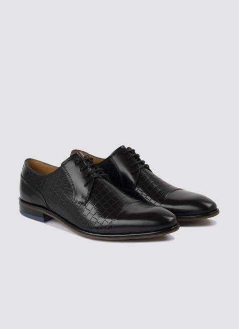 Language Men Black Formal Oxford