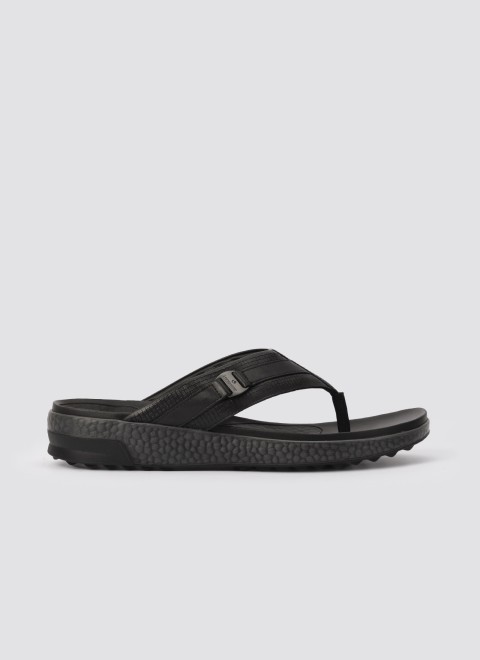 Language Men Black Casual Slippers (SKU: 194-3040-11-42)