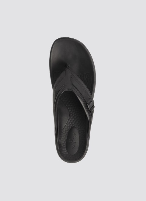 Language Men Black Casual Slippers (SKU: 194-3040-11-42)