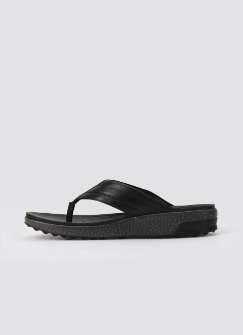 Language Men Black Casual Slippers (SKU: 194-3040-11-42)