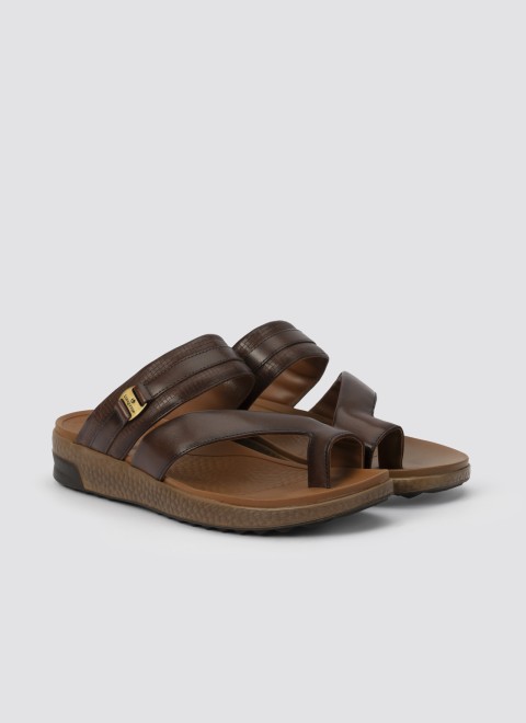 Language Men Brown Casual Slippers (SKU: 194-3041-12-42)