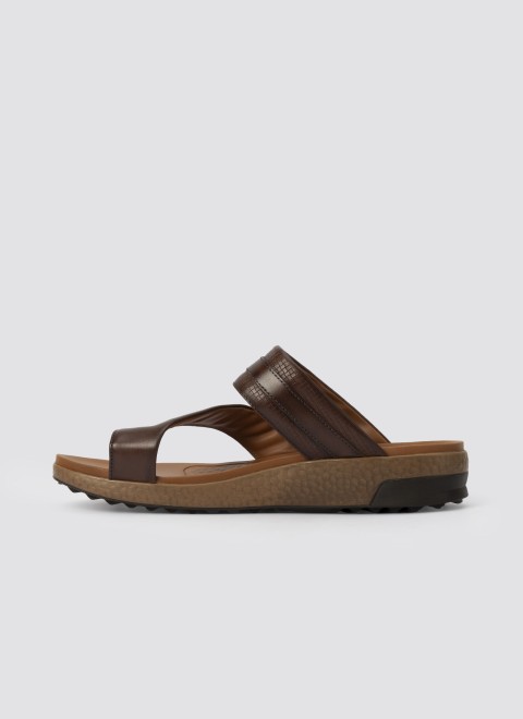 Language Men Brown Casual Slippers (SKU: 194-3041-12-42)