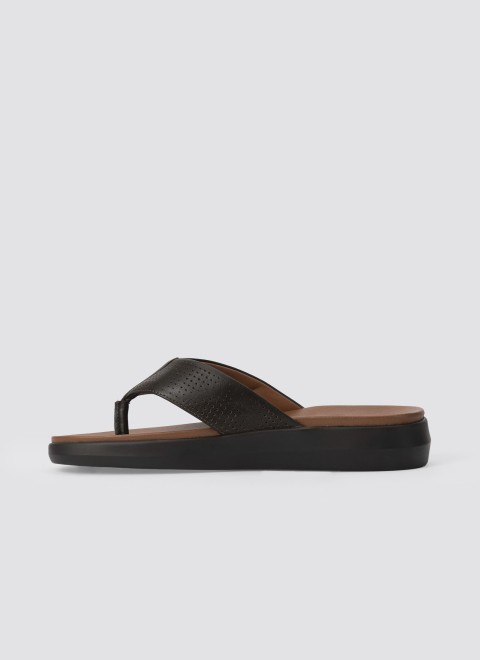 Language Men Brown Casual Slippers (SKU: 194-3050-12-41)