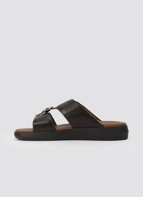 Language Men Brown Casual Slippers (SKU: 194-3051-12-42)
