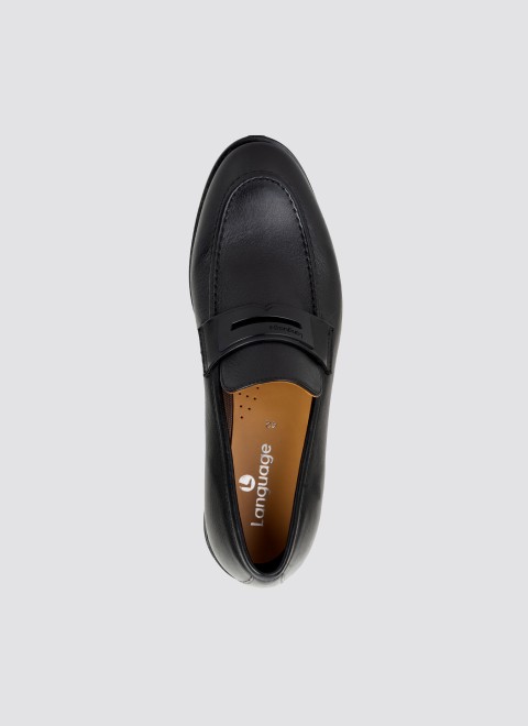 Language Men Black Formal Moccasin (SKU: 194-4022-11-40) Language Men Black Formal Moccasin (SKU: 194-4022-11-40)