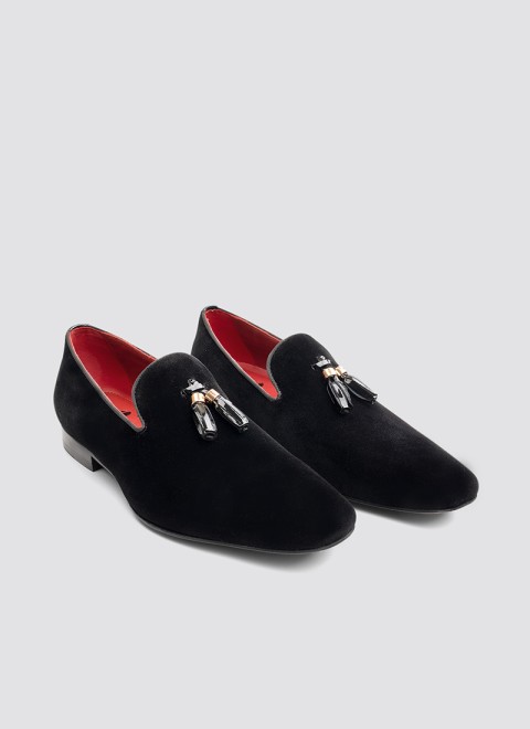 Language Men Black Formal Moccasin