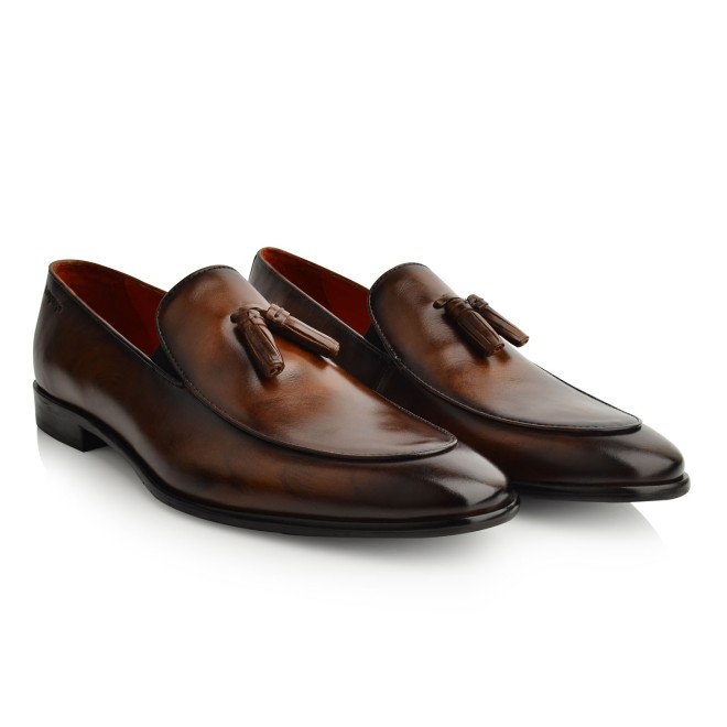 Language Men Brown Party Moccasin