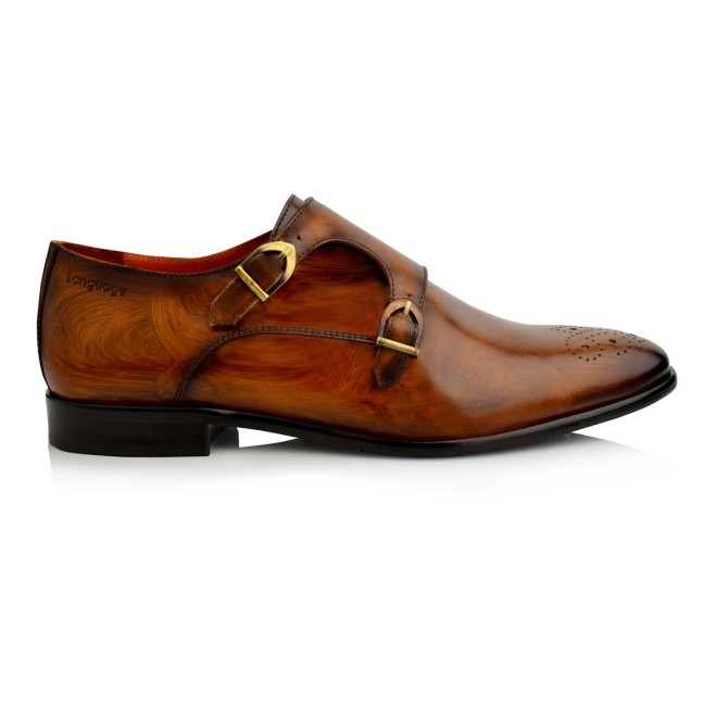 Language Men Tan Formal Monk (SKU: 194-941-23-40)