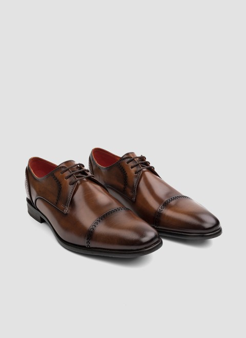 Language Men Tan Formal Oxford