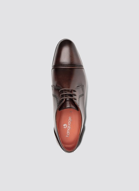 Language Men Brown Formal Oxford (SKU: 194-947-12-44)