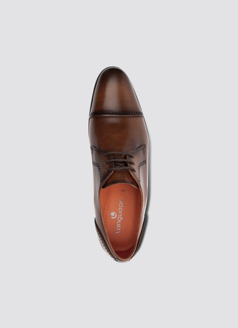 Language Men Tan Formal Oxford (SKU: 194-947-23-40)