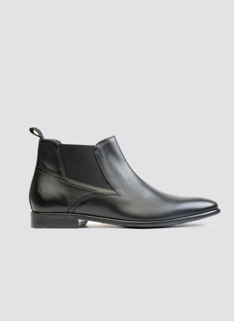 Language Men Black Formal Boots (SKU: 194-948-11-40)