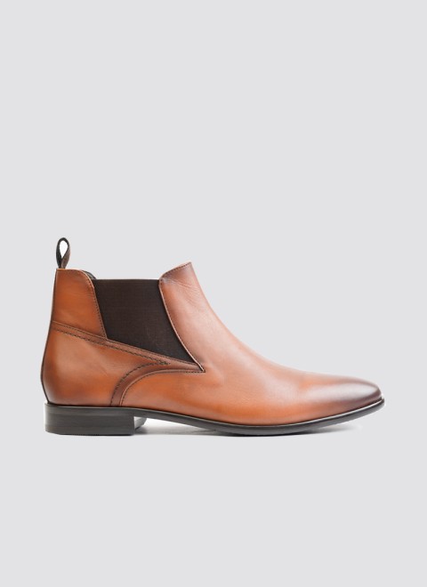 Language Men Tan Formal Boots (SKU: 194-948-23-40)