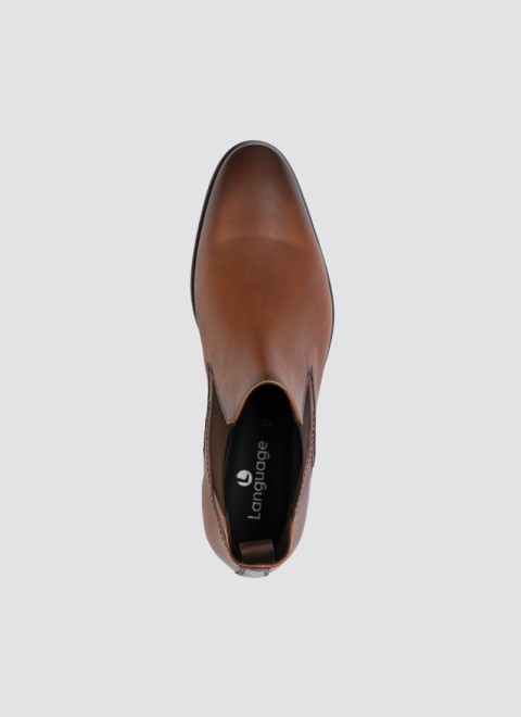 Language Men Tan Formal Boots (SKU: 194-948-23-40)