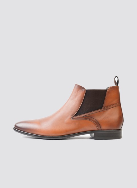Language Men Tan Formal Boots (SKU: 194-948-23-40)