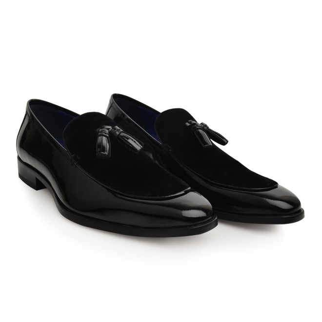 Language Men Black Party Moccasin