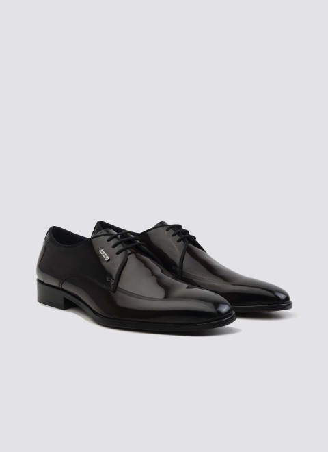 Language Men Burgundy Party Lace Up