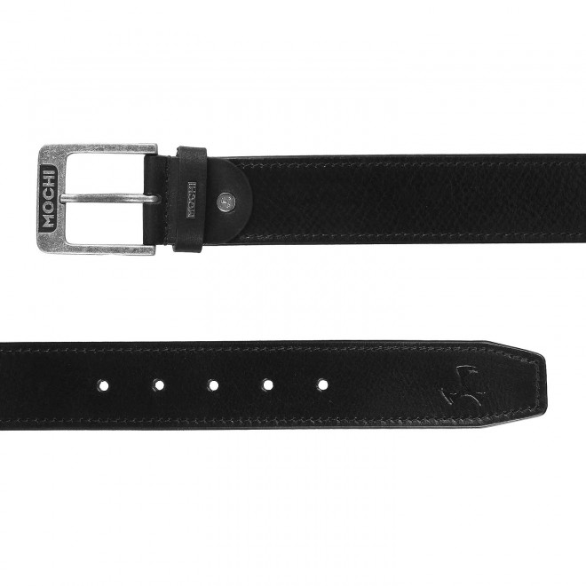 Mochi Men Black Mens Belts Pin Buckle (SKU: 195-13-11-36)