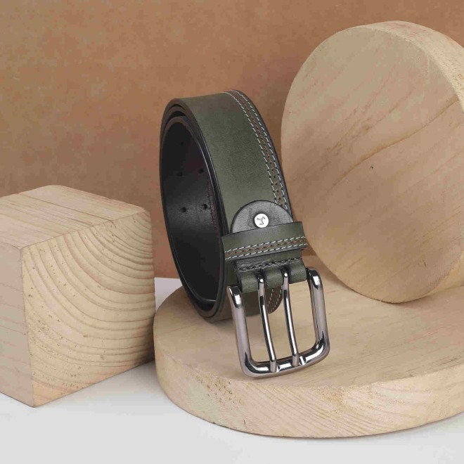 Mochi Men Olive Casual Belt