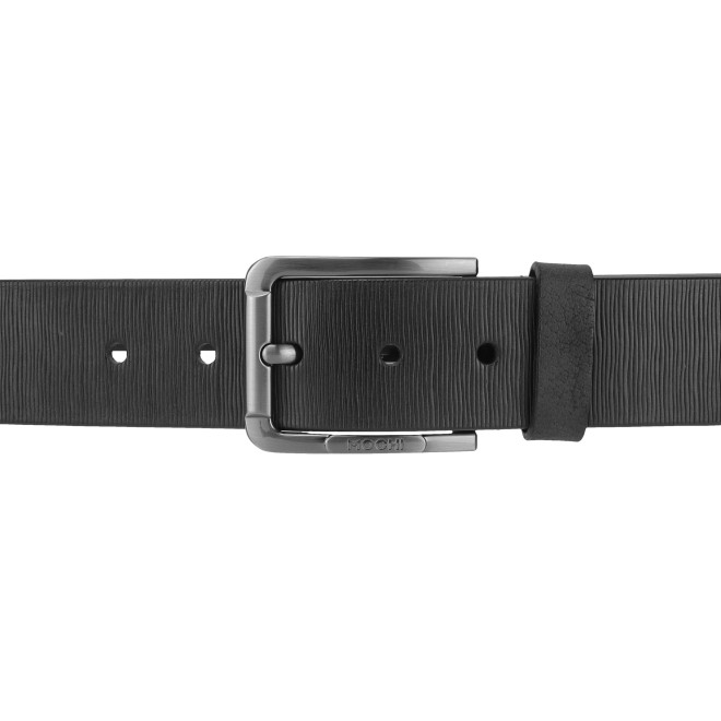 Mochi Men Black Mens Belts Pin Buckle (SKU: 195-23-11-36)