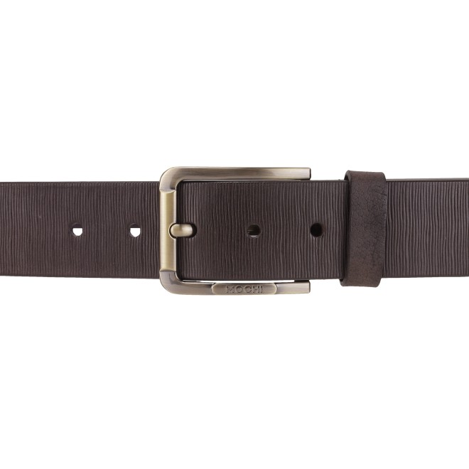 Mochi Men Brown Mens Belts Pin Buckle (SKU: 195-23-12-36)