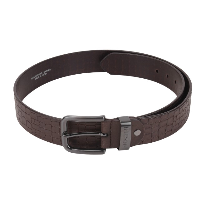 Mochi Men Brown Mens Belts Pin Buckle