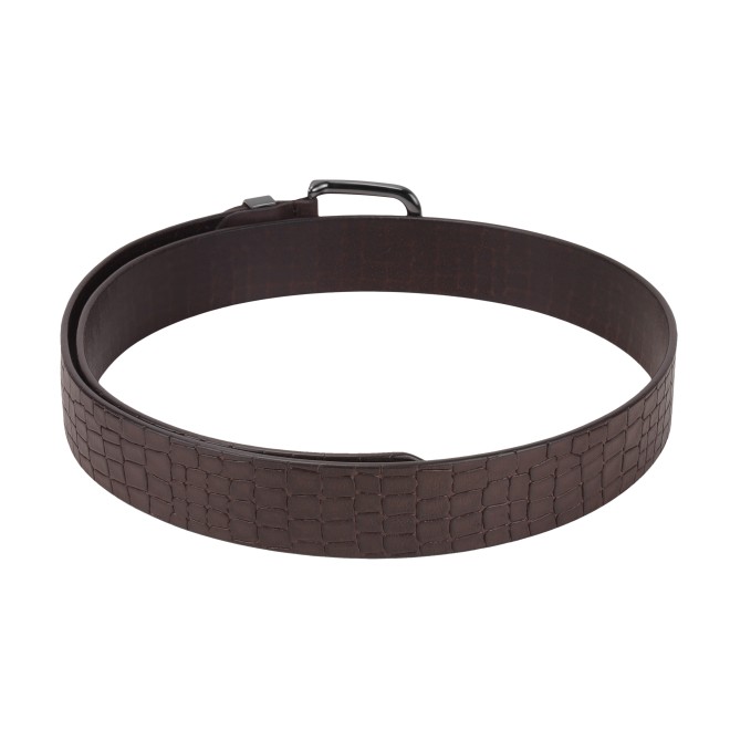Mochi Men Brown Mens Belts Pin Buckle (SKU: 195-30-12-36)