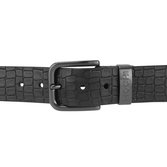 Mochi Men Black Mens Belts Pin Buckle (SKU: 195-30-11-36)