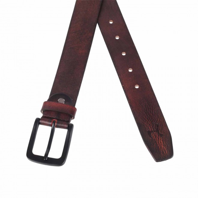 Mochi Men Maroon Belts Pin Buckle (SKU: 195-6565-44-36)