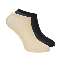 Mochi Women Assorted Formal Ankle Length Socks Pack of 2