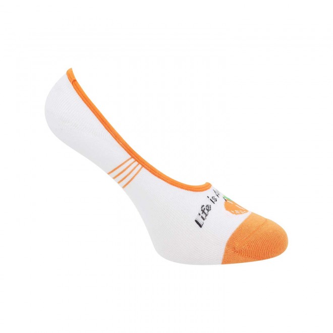 Mochi Men Orange Womens Loafer Socks