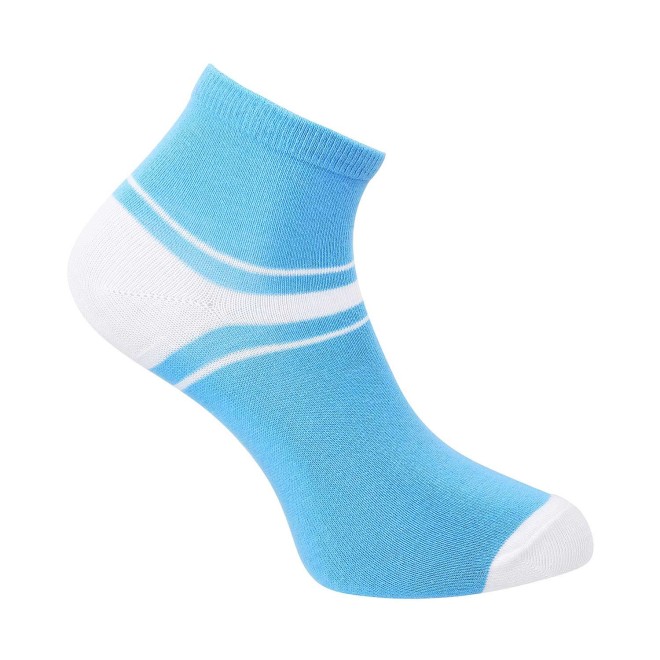 Men Blue Socks Ankle Length